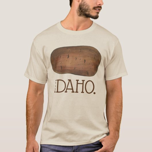 Boise Idaho ID Potato Brown Potato Spuds T-Shirt (Vorderseite)