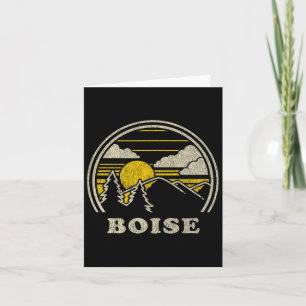 Boise Idaho Id T Shirt Vintag Wandern Karte