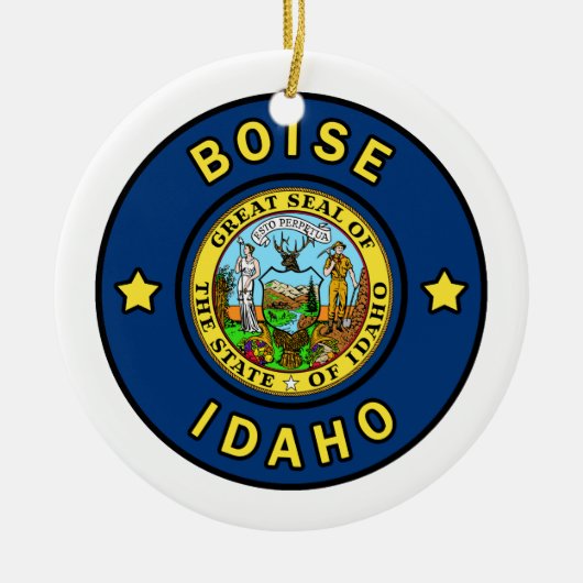 Boise Idaho Keramik Ornament (Vorne)