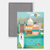 Boise, Idaho Kühlschrank Magnet (Vorderseite/Rückseite)