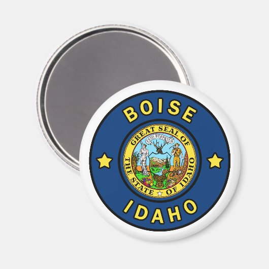 Boise Idaho Magnet (Vorderseite/Rückseite)
