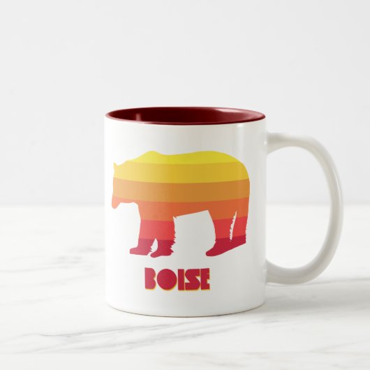 Boise Idaho Rainbow Bear Zweifarbige Tasse (Rechts)