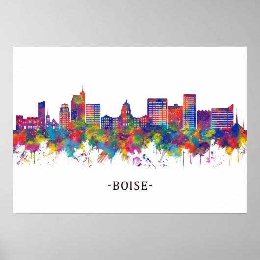 Boise Idaho Skyline Poster (Vorne)