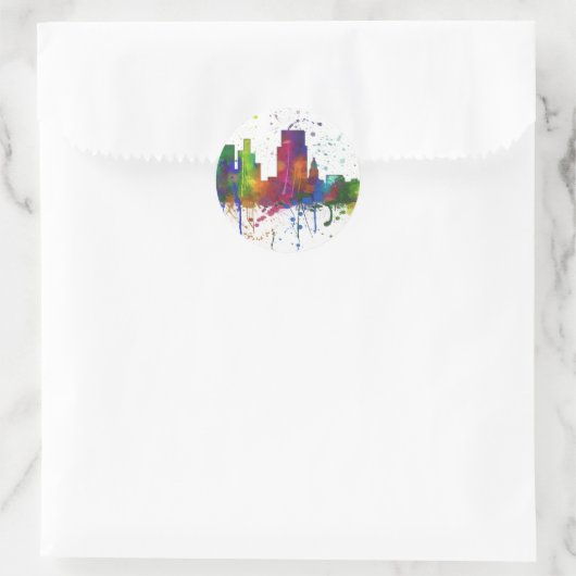 BOISE IDAHO SKYLINE RUNDER AUFKLEBER (Tasche)