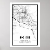 Boise Idaho USA City Travel Poster (Vorne)
