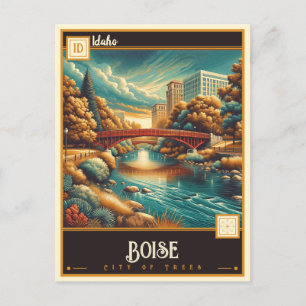 Boise, Idaho Vintage Postkarte