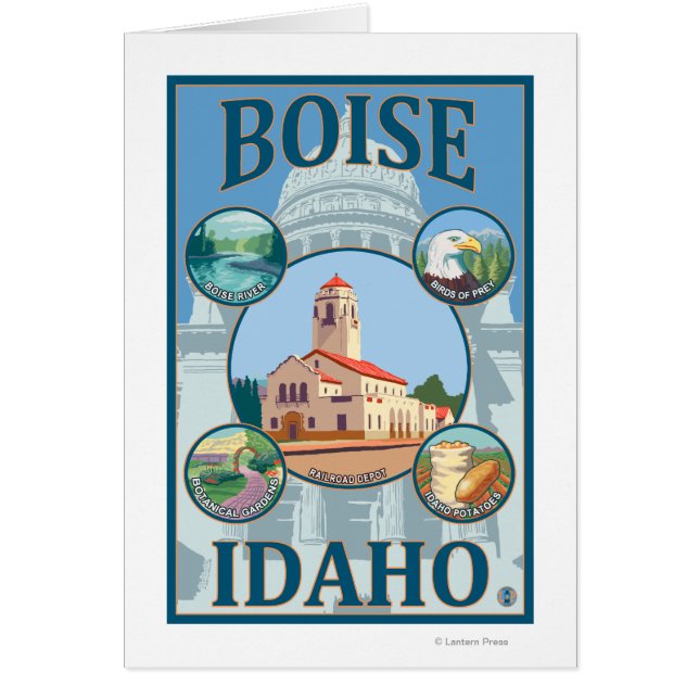 Boise, IdahoScenic Travel Poster (Vorne)