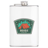 Boise National Forest Camping Flachmann (Vorderseite)