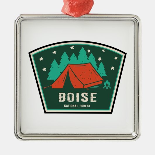 Boise National Forest Camping Ornament Aus Metall (Vorne)