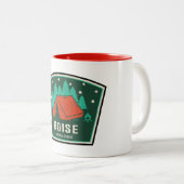 Boise National Forest Camping Zweifarbige Tasse (VorderseiteRechts)