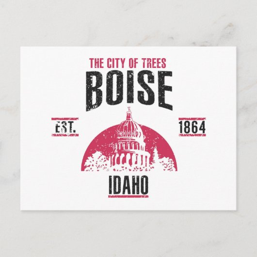 Boise Postkarte (Vorderseite)