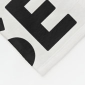 Boise Skyline Schwarz-Weiß-Holzschnitt Winter Fleecedecke (Ecke)