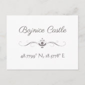 Bojnice Castle Latitude Länge Postkarte (Vorderseite)