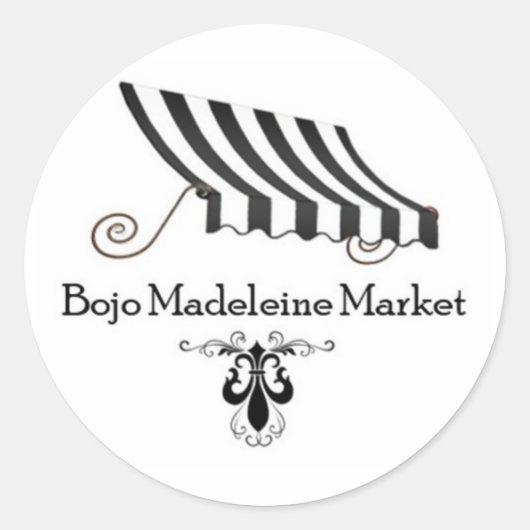 Bojo Madeleine Market 3" Round Sticker 2025 (Vorderseite)