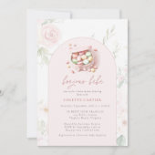 Bojour Bebe Watercolor French Baby Shower Einladung (Vorderseite)