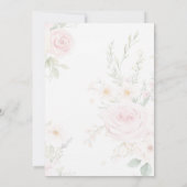 Bojour Bebe Watercolor French Baby Shower Einladung (Rückseite)