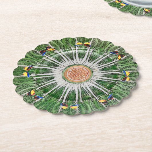 Bok Choy Paper Coaster Untersetzer (angewinkelt)