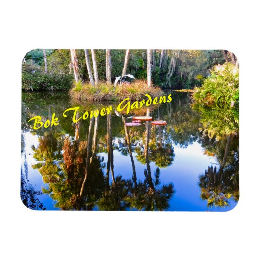 Bok Tower Botanischer Garten See Wales Florida Magnet (Horizontal)