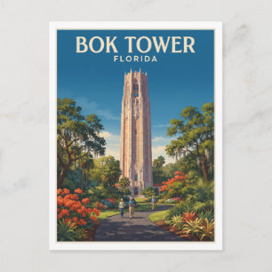 Bok Tower Gardens Lake Wales Florida Andenken Postkarte