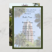 Bok Tower Wedding, personalisiert Einladung (Vorne/Hinten)