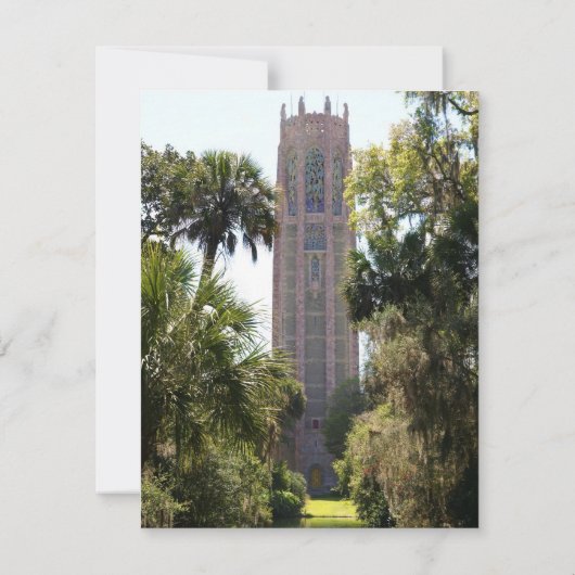 Bok Tower Wedding RSVP Personalisiert (Rückseite)