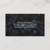 Boke Dark Blue | Gold gesprenkelt Visitenkarte (Rückseite)
