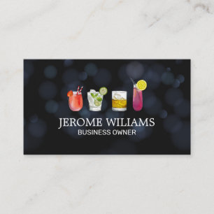 Boke Lights   Gemischte Cocktailgetränke Visitenkarte