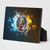 Bokeh 3 Gerahmte Abstrakte Kunstschätze Fotoplatte (Seite)