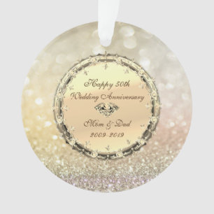 Bokeh, 50. Hochzeitstag der Diamonds Ornament