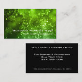 Bokeh 9 (Musik oder DJ) Visitenkarten Visitenkarte (Vorne/Hinten)