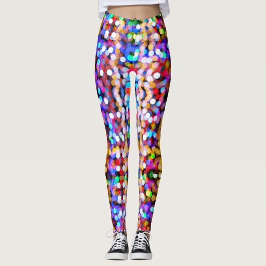 Bokeh Abstrakt Leggings (Vorderseite)