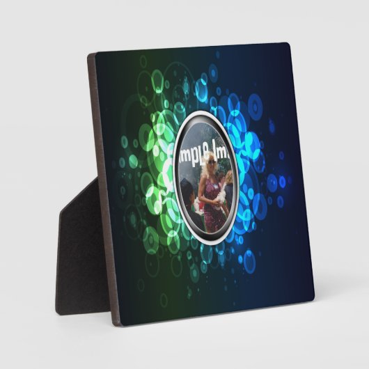 Bokeh Art Plaque Fotoplatte (Vorderseite)