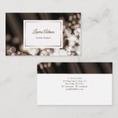 Bokeh Art-Seidebeschaffenheit. Text Visitenkarte (Vorne/Hinten)