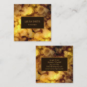 Bokeh Art-Steigungs-Entwurf Quadratische Visitenkarte (Vorne/Hinten)