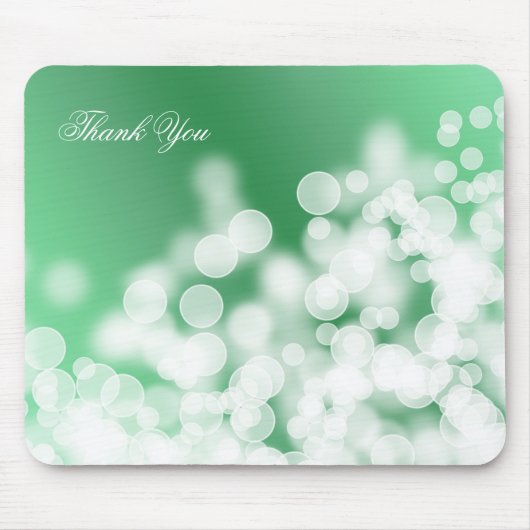 bokeh Artbeschaffenheit. Danke Mousepad (Vorne)