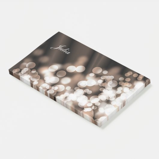 Bokeh Artsteigung texture.text Post-it Klebezettel (angewinkelt)