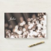 Bokeh Artsteigung texture.text Post-it Klebezettel (Auf Schreibtisch)