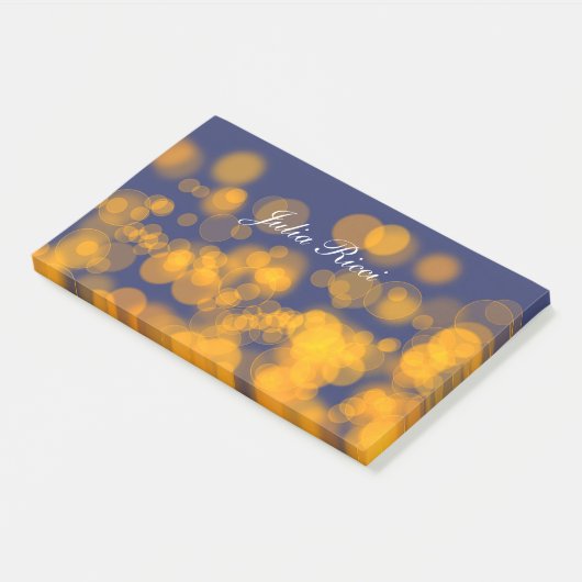 Bokeh Artsteigung texture.text Post-it Klebezettel (angewinkelt)