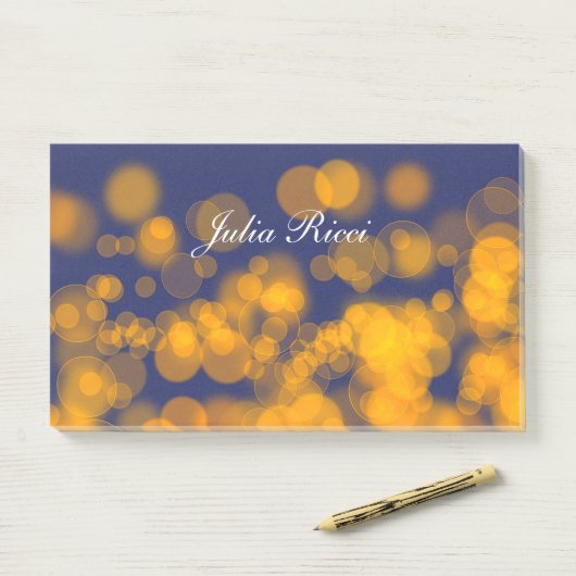 Bokeh Artsteigung texture.text Post-it Klebezettel (Auf Schreibtisch)