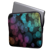 Bokeh auf Schwarzem Laptopschutzhülle (Vorderseite Links)