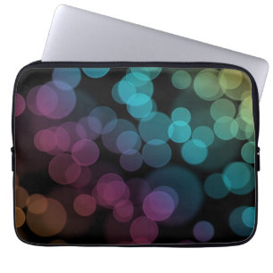 Bokeh auf Schwarzem Laptopschutzhülle