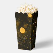 Bokeh-Blizzard-Hintergrund - Orange Geschenkschachtel (Geplatzt)