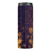 Bokeh Brillianz: Abstraktes Lichtspiel Thermosbecher (Rückseite)