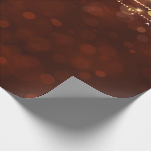 "BOKEH CHRISTMAS LIGHTS" GESCHENKPAPIER (Ecke)