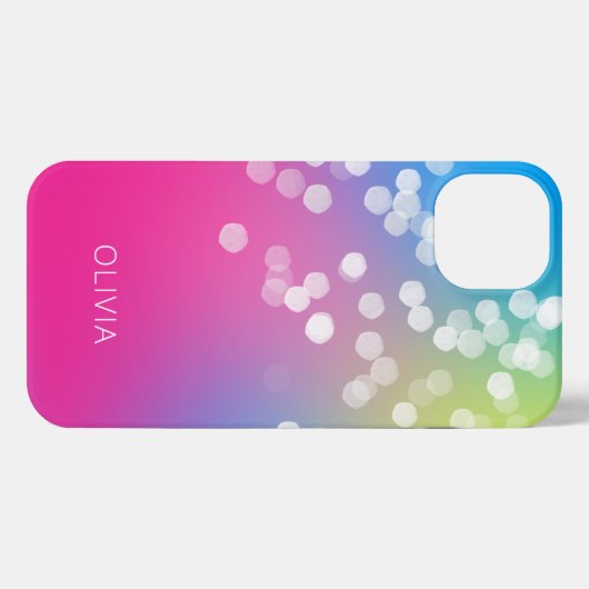 Bokeh Colorful Gradient iPhone Case Hülle (Rückseite (Horizontal))
