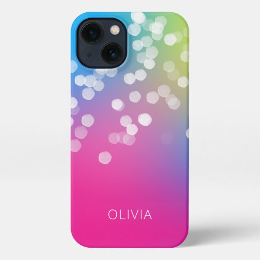 Bokeh Colorful Gradient iPhone Case Hülle (Rückseite)