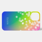 Bokeh Colorful Gradient iPhone Hülle (Rückseite (Horizontal))