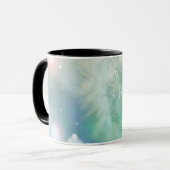 Bokeh Dandelion - Aquamarin Tasse (Vorderseite Links)