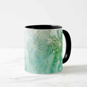 Bokeh Dandelion - Aquamarin Tasse