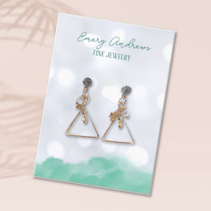 Bokeh Designer Jewelry Earring Holder Display Visitenkarte
